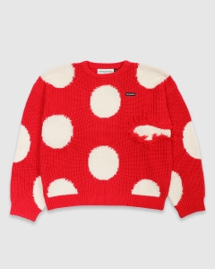 Stingwater Mashroom Knit Sweater Red
