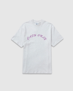 Cash Only Logo T-Shirt Ash/Purple