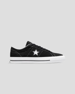 Converse One Star Pro Low Suede Black/Black/White
