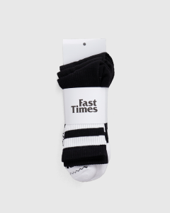 Fast Times Action Stripe Socks 3 Pack Black