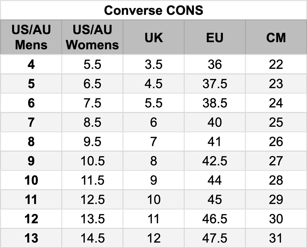 Converse CONS Footwear