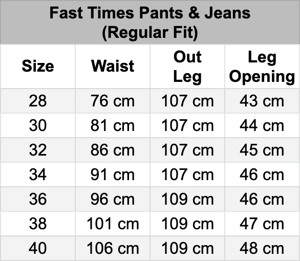 Fast Times Regular Fit Pants