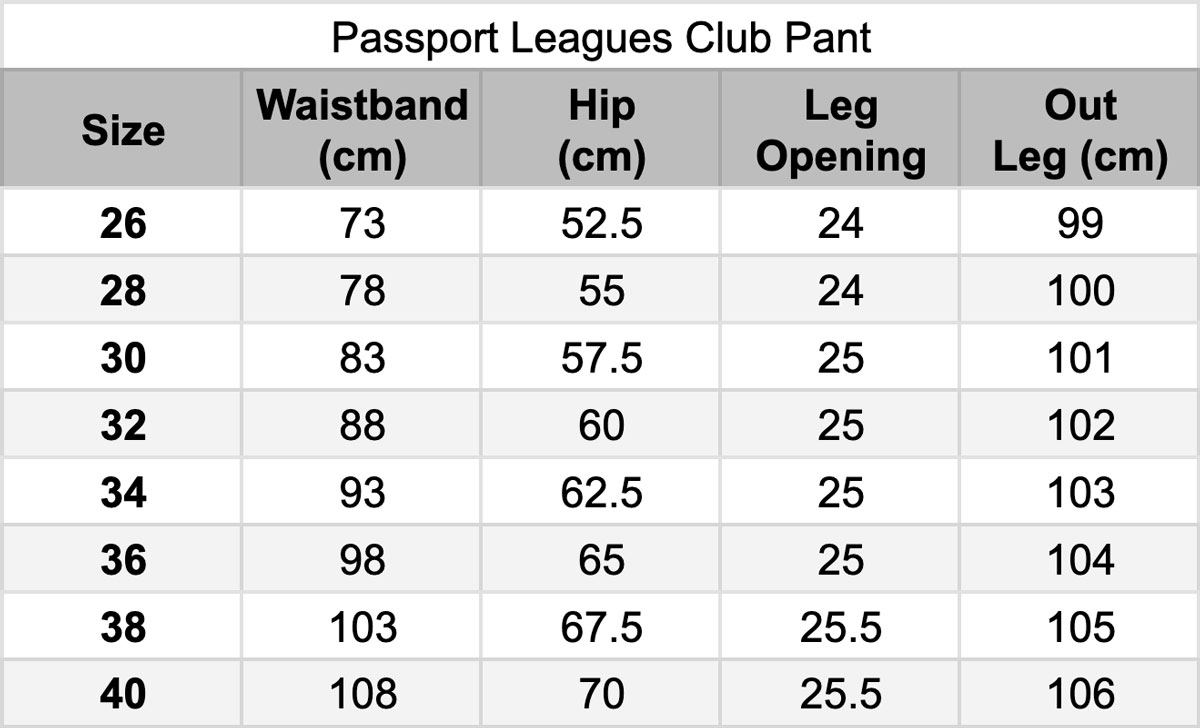 Passport Leagues Club Pant