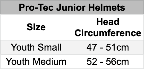 Pro-Tec Junior Helmets
