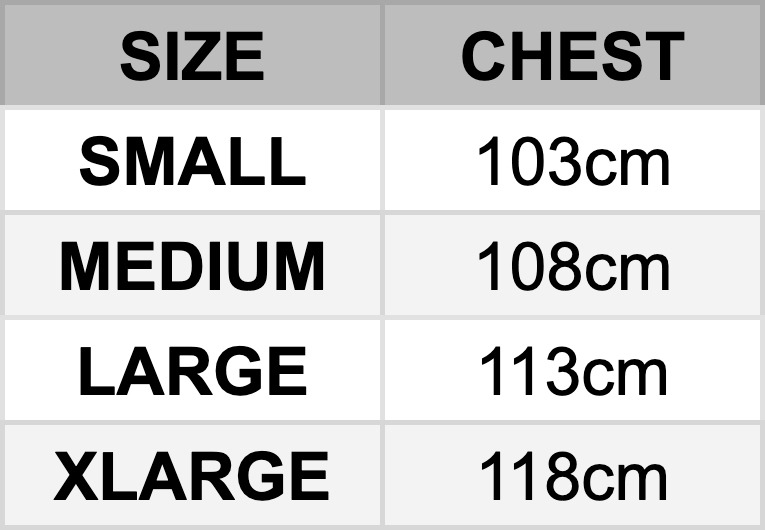 XLarge Size Guide