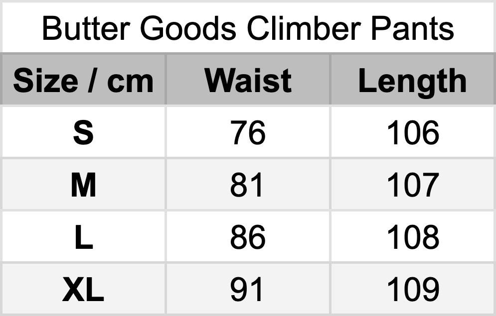 Butter Goods Climber Pants