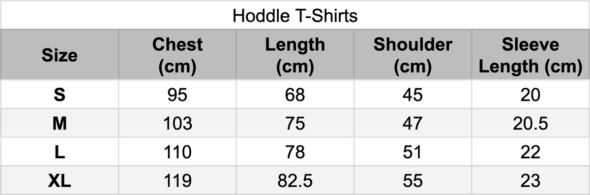 Hoddle T-shirts