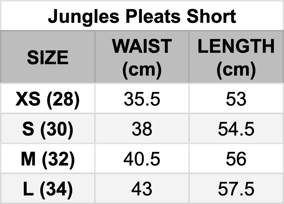 Jungles Pleats Short