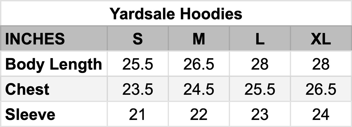 Yardsale Zip Hoods